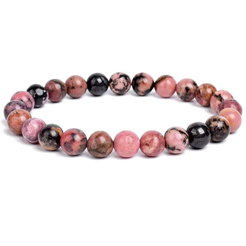 Bracelet Élastique en Pierres Naturelles – Énergie & Élégance