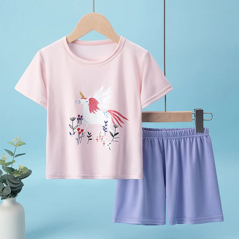 Pyjama Enfant 2 Pièces – Motifs Mignons & Confort Quotidien