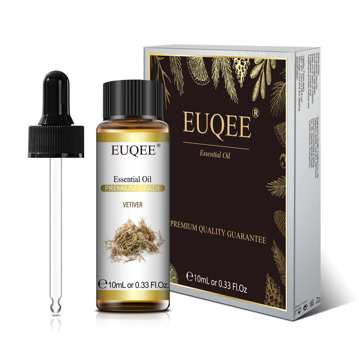 Huile Essentielle 100 % Naturelle EUQEE 10 ml – Lavande, Eucalyptus, Vanille, Agrumes & Plus