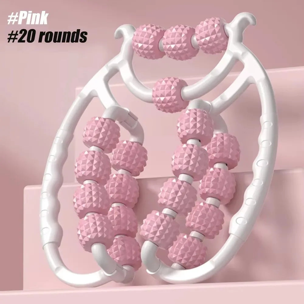 Masseur Musculaire 360° – Rouleau Relaxant Circulaire pour Jambes, Bras & Cou