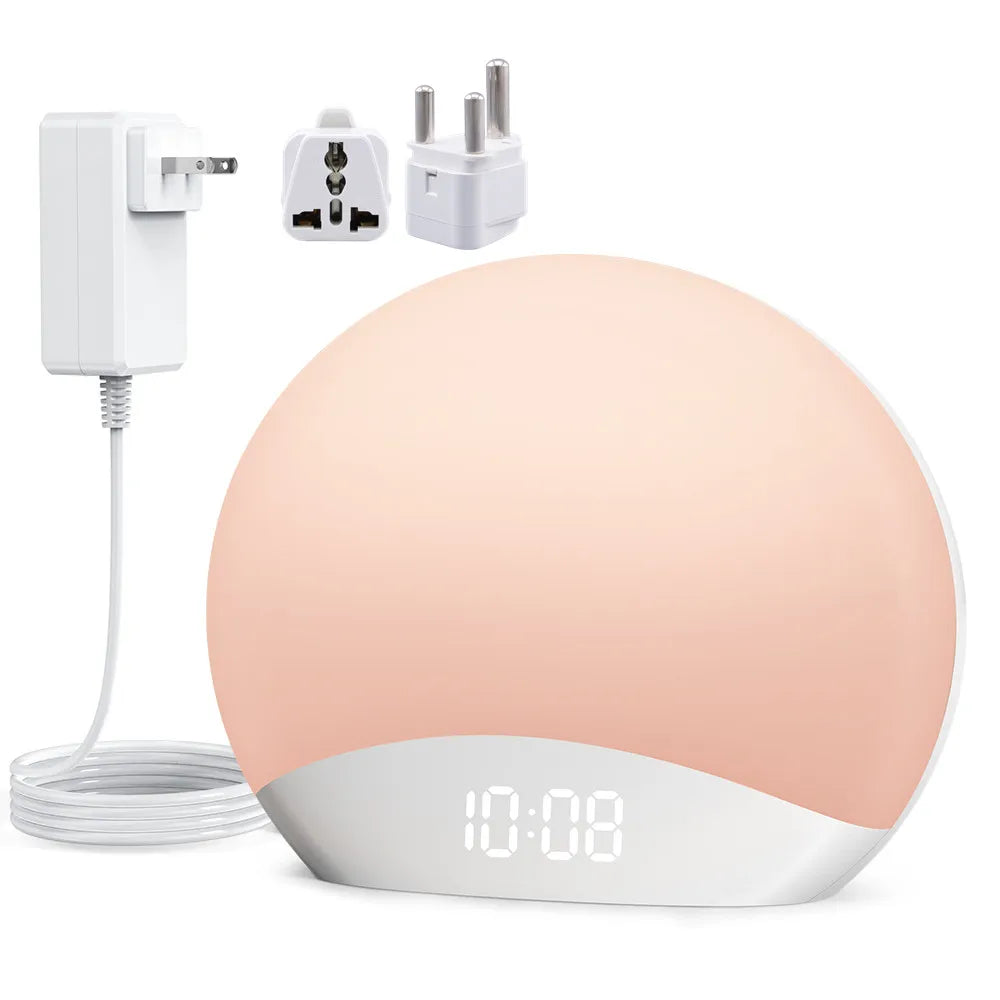 Réveil Simulateur d’Aube LED – Lumière Progressive, Radio FM