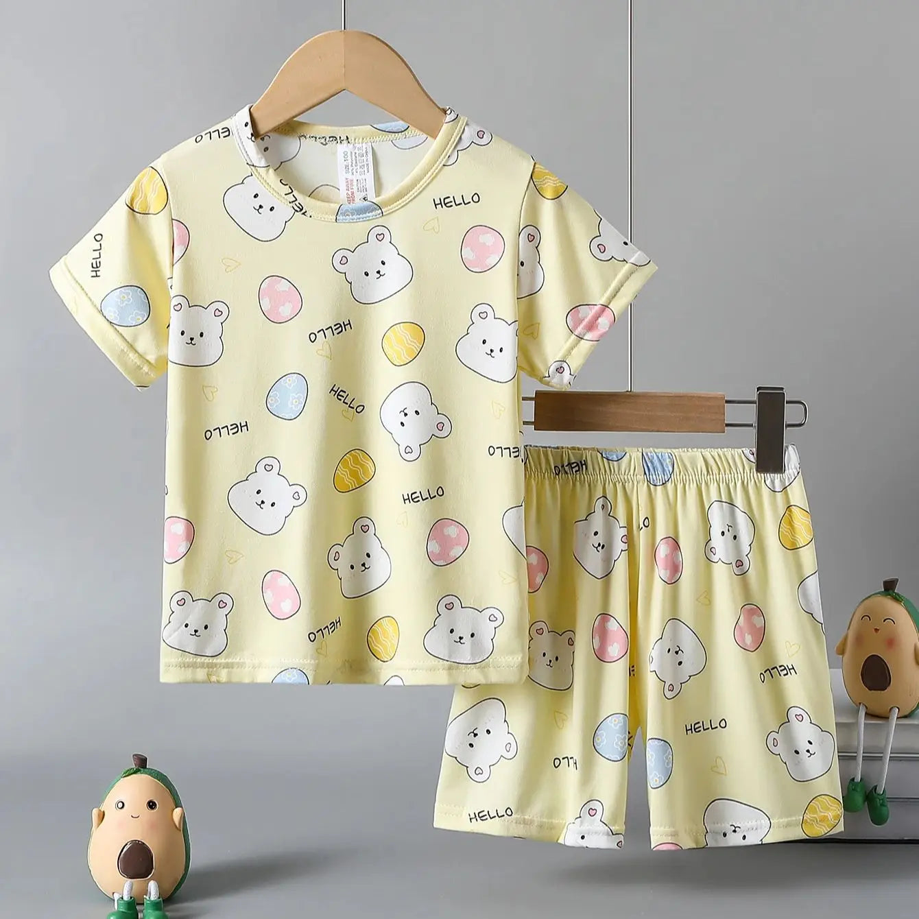 Pyjama Enfant 2 Pièces – Motifs Mignons & Confort Quotidien