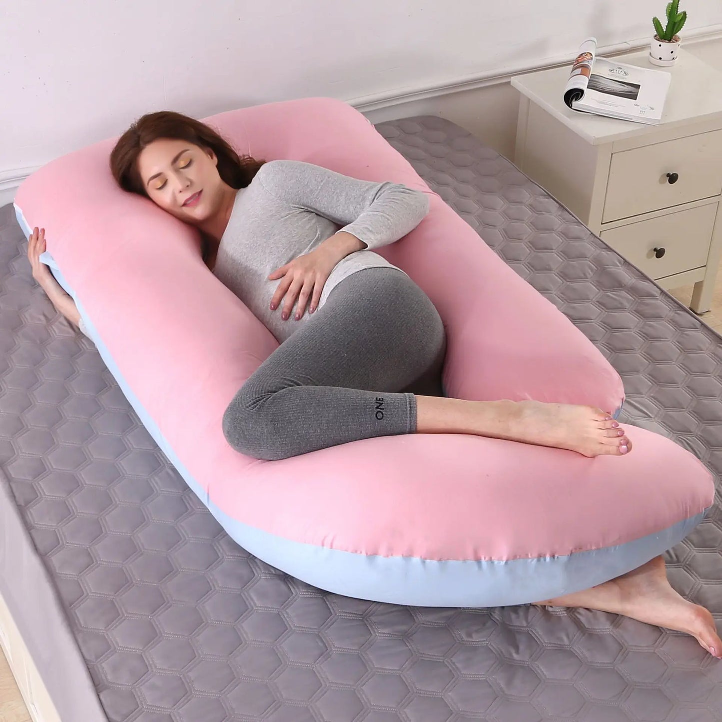 Oreiller  – Coussin de Grossesse & Allaitement | Soutien Dos, Jambes & Ventre