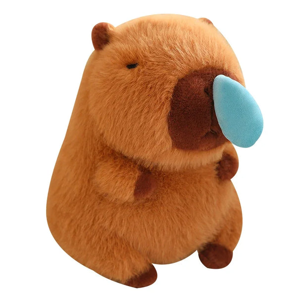 Peluche capybara rigolote, bulle de nez extensible
