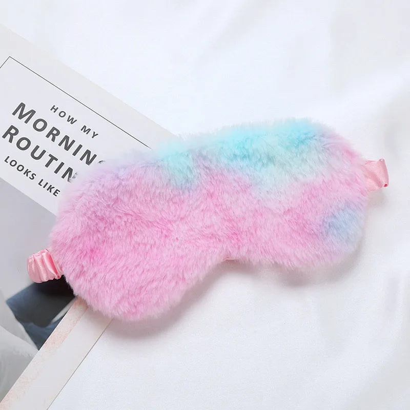 Masque de Sommeil Peluche Nuage – Ultra Doux & Mignon | Pour Sieste & Rêves Enchantés