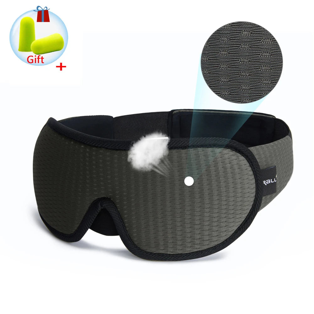 Breathable, light-blocking 3D sleep mask.