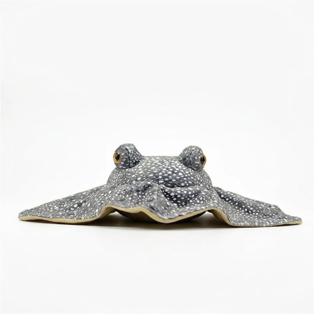 Peluche raie léopard réaliste vue de face
