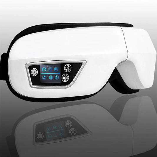 Masque de Massage Intelligent pour les Yeux 6D – Vibrations, Airbags & Musique Relaxante
