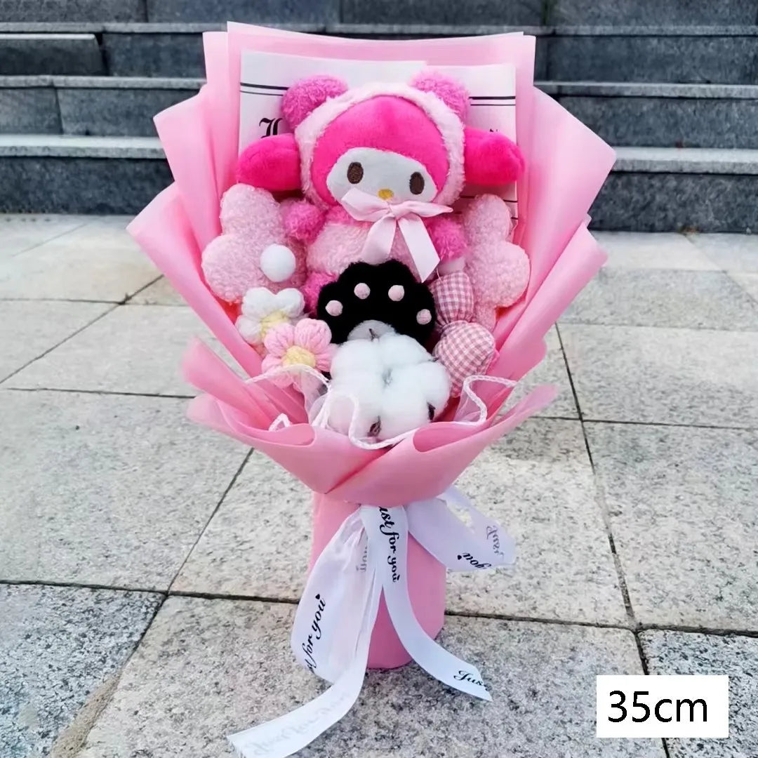 Bouquet Peluche Sanrio – Kuromi, My Melody & Friends