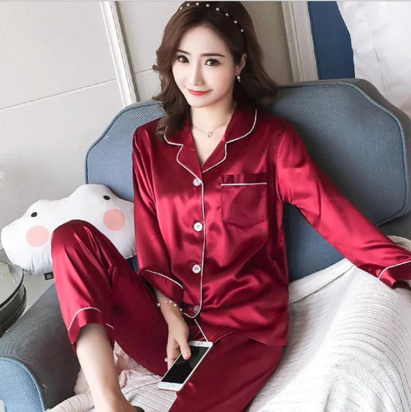 Pyjama Femme Satin – Ensemble 2 Pièces Débardeur & Short | Loungewear Élégant et Léger