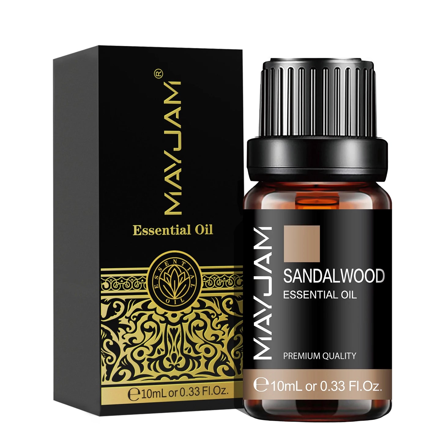 Huile Essentielle MAYJAM 10 ml – Lavande, Eucalyptus, Jasmin, Vanille, Santal | Bien-être & Diffuseur | DelvaBlue