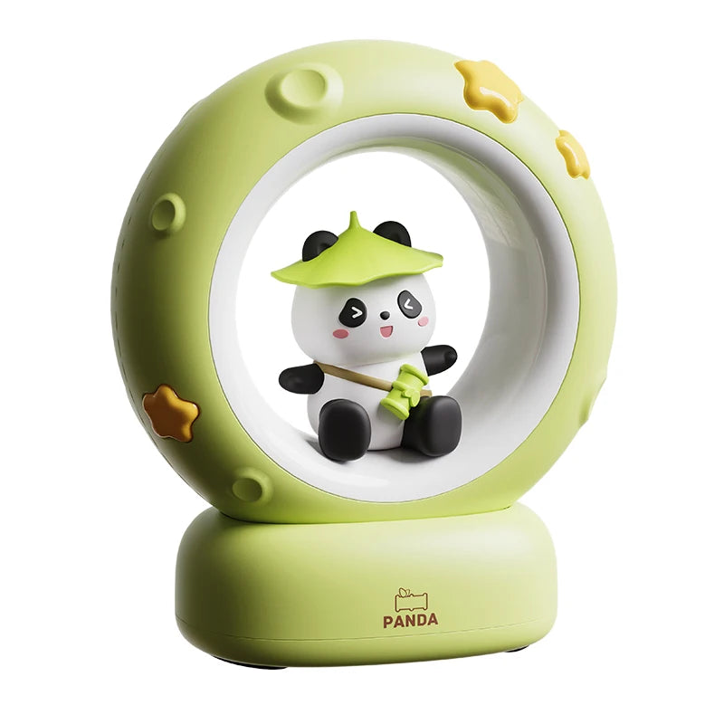 Veilleuse Lune Animaux  – Lapin, Chat ou Panda