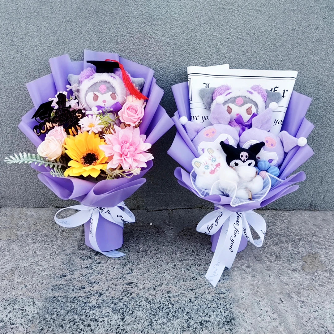 Bouquet Peluche Sanrio – Kuromi, My Melody & Friends