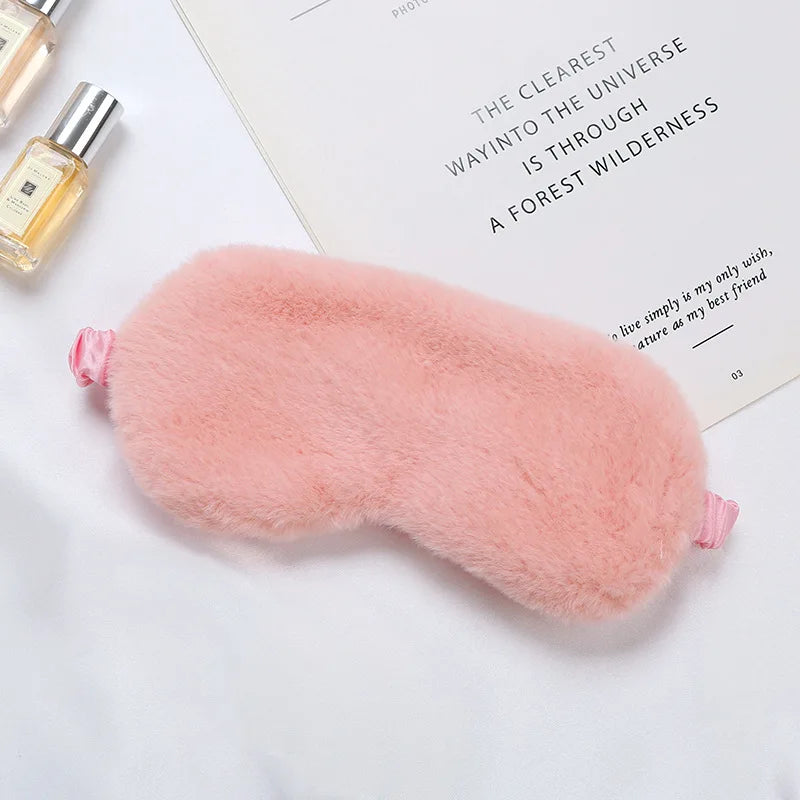 Masque de Sommeil Peluche Nuage – Ultra Doux & Mignon | Pour Sieste & Rêves Enchantés