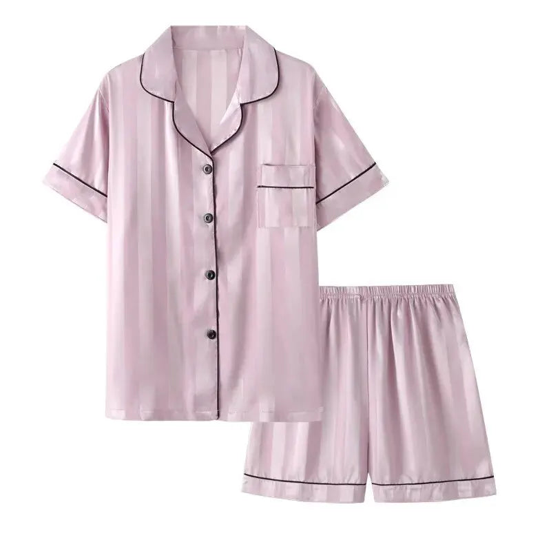 Ensemble Pyjama Satiné Femme Élégance & Confort