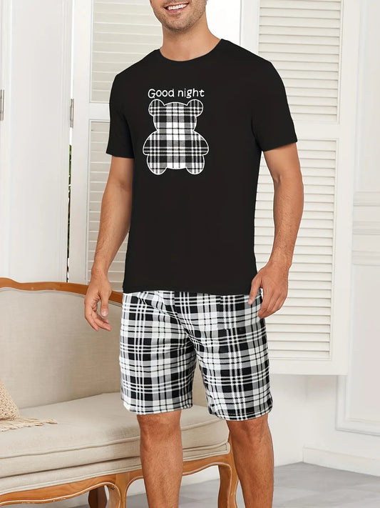 Pyjama Homme Confort – Tissu Respirant Lycra & Polyester