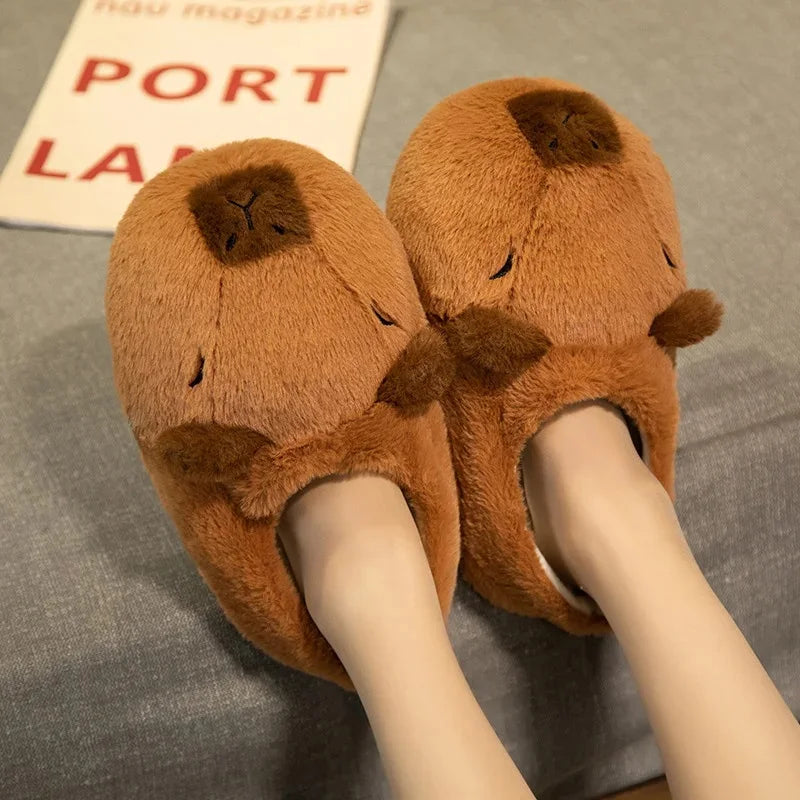 Pyjama Cosplay Capybara Hiver – Kigurumi Doux Adulte | Combinaison Chaude Fantaisie Détente & Dodo