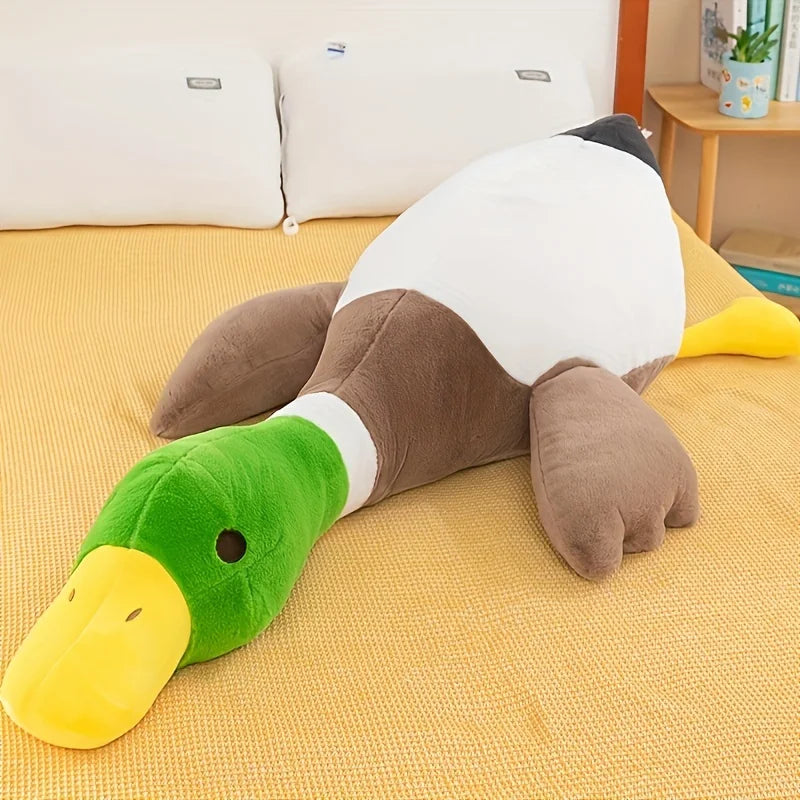 Peluche Canard Géant – Coussin Douillet