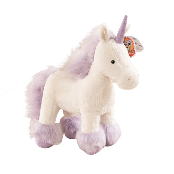 Peluche cheval réaliste, doudou poney & licorne, 25-40 cm