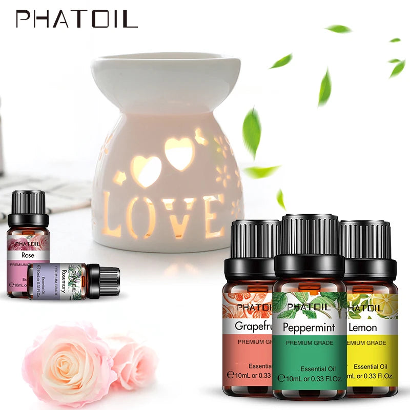 Huile Essentielle 100 % Naturelle 10 ml – Lavande, Jasmin, Vanille | Diffuseur & Soins DIY
