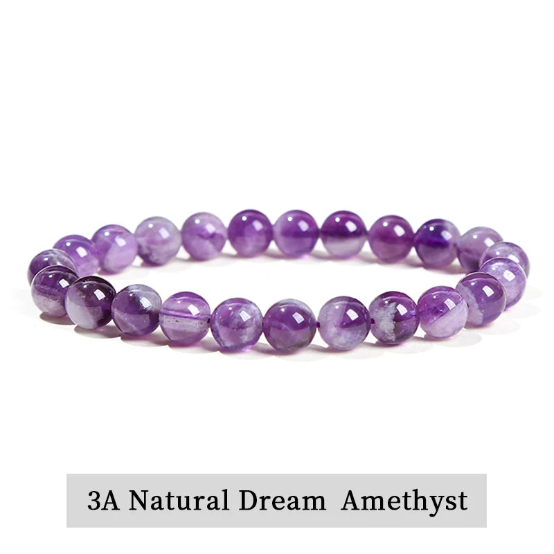 Bracelet en Pierres Naturelles – Améthyste, Œil de Tigre, Quartz, Agate | Bijou Énergétique Unisexe |