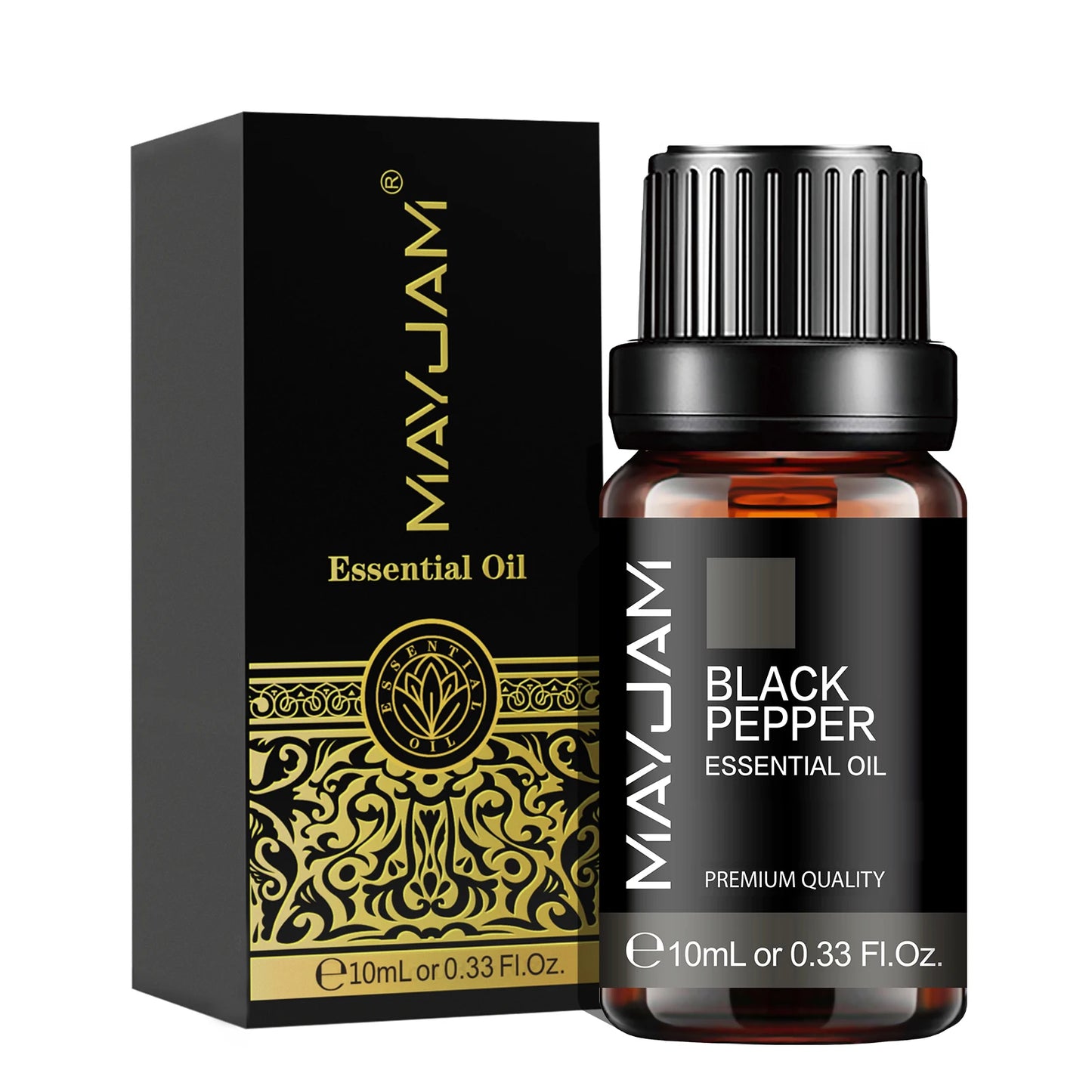 Huile Essentielle MAYJAM 10 ml – Lavande, Eucalyptus, Jasmin, Vanille, Santal | Bien-être & Diffuseur | DelvaBlue