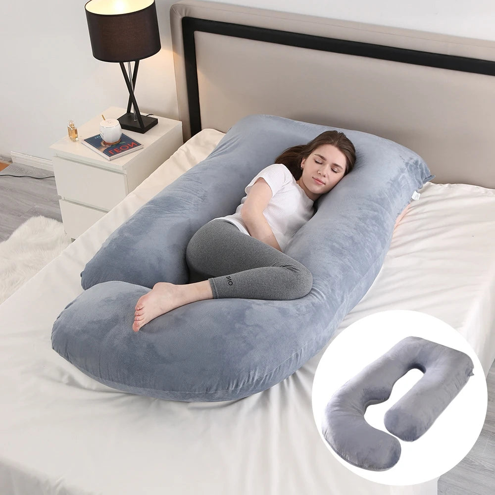 Oreiller  – Coussin de Grossesse & Allaitement | Soutien Dos, Jambes & Ventre