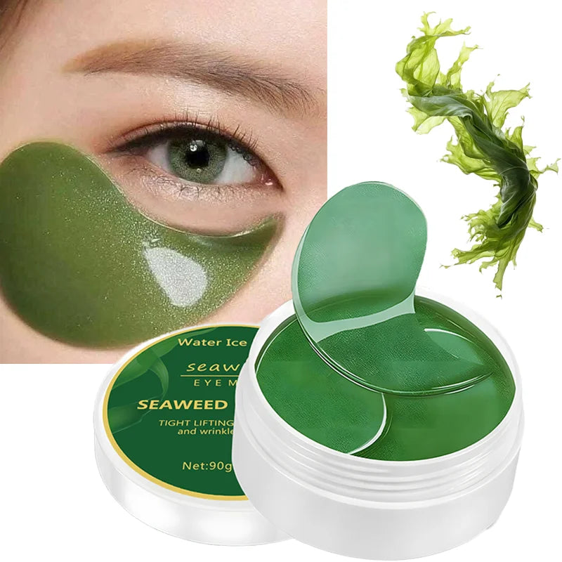 60 Patchs Yeux Collagène Algue & Acide Hyaluronique – Anti-Cernes & Hydratation Intense