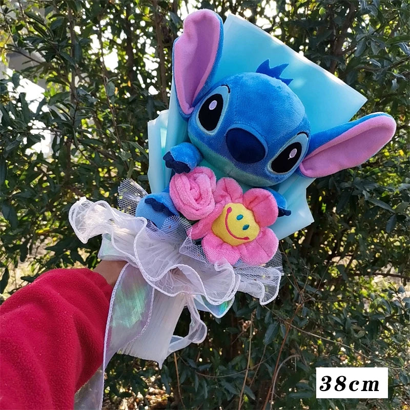 💐 Bouquet Peluche Lilo & Stitch – Fleurs & Tendresse à Offrir