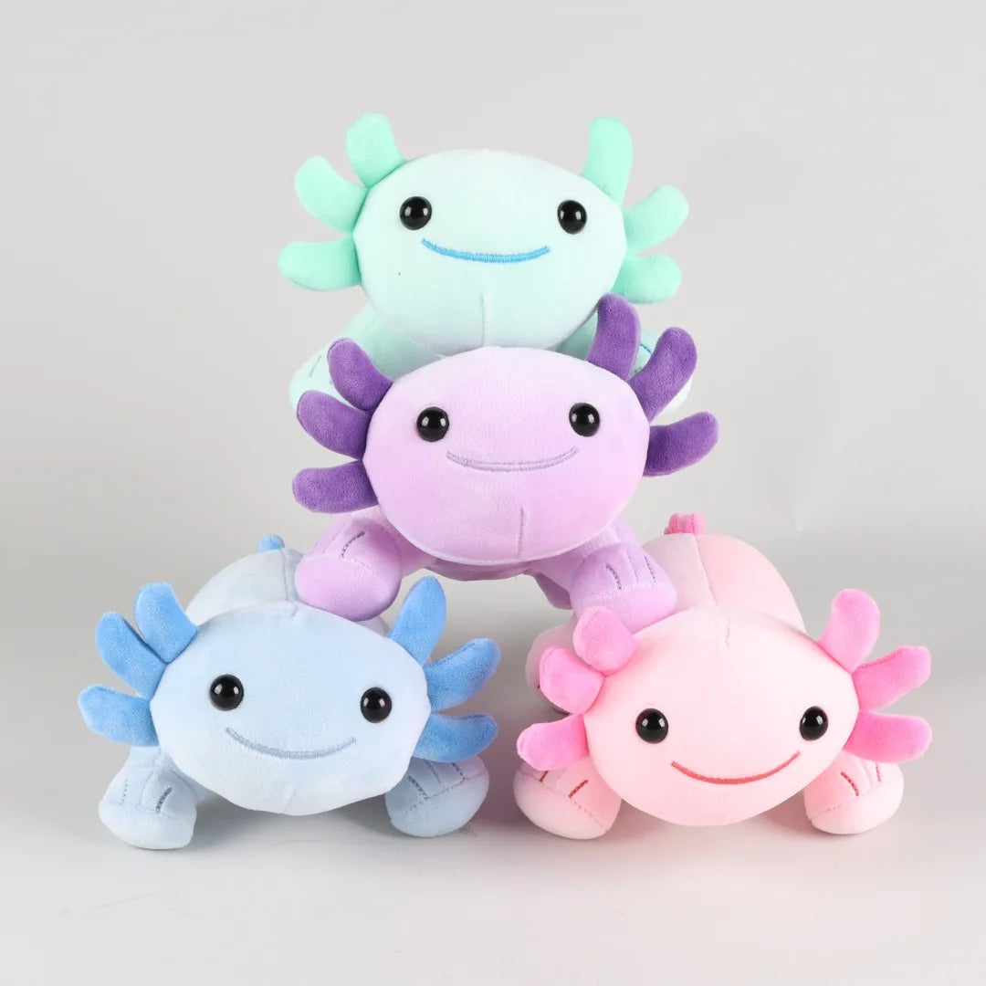 Petite Peluche Axolotl – Doudou Salamandre Kawaii (25 cm)