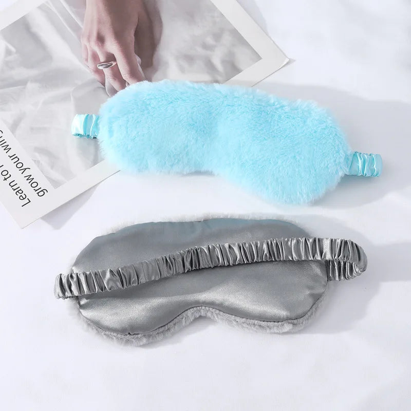 Masque de Sommeil Peluche Nuage – Ultra Doux & Mignon | Pour Sieste & Rêves Enchantés