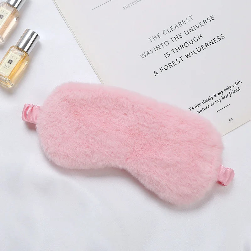 Masque de Sommeil Peluche Nuage – Ultra Doux & Mignon | Pour Sieste & Rêves Enchantés