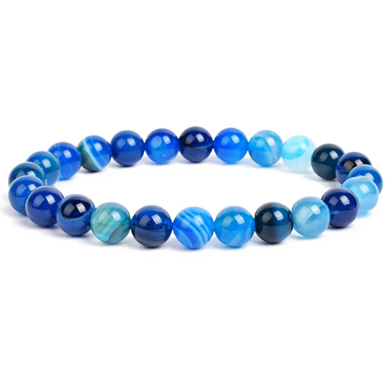 Bracelet Élastique en Pierres Naturelles – Énergie & Élégance