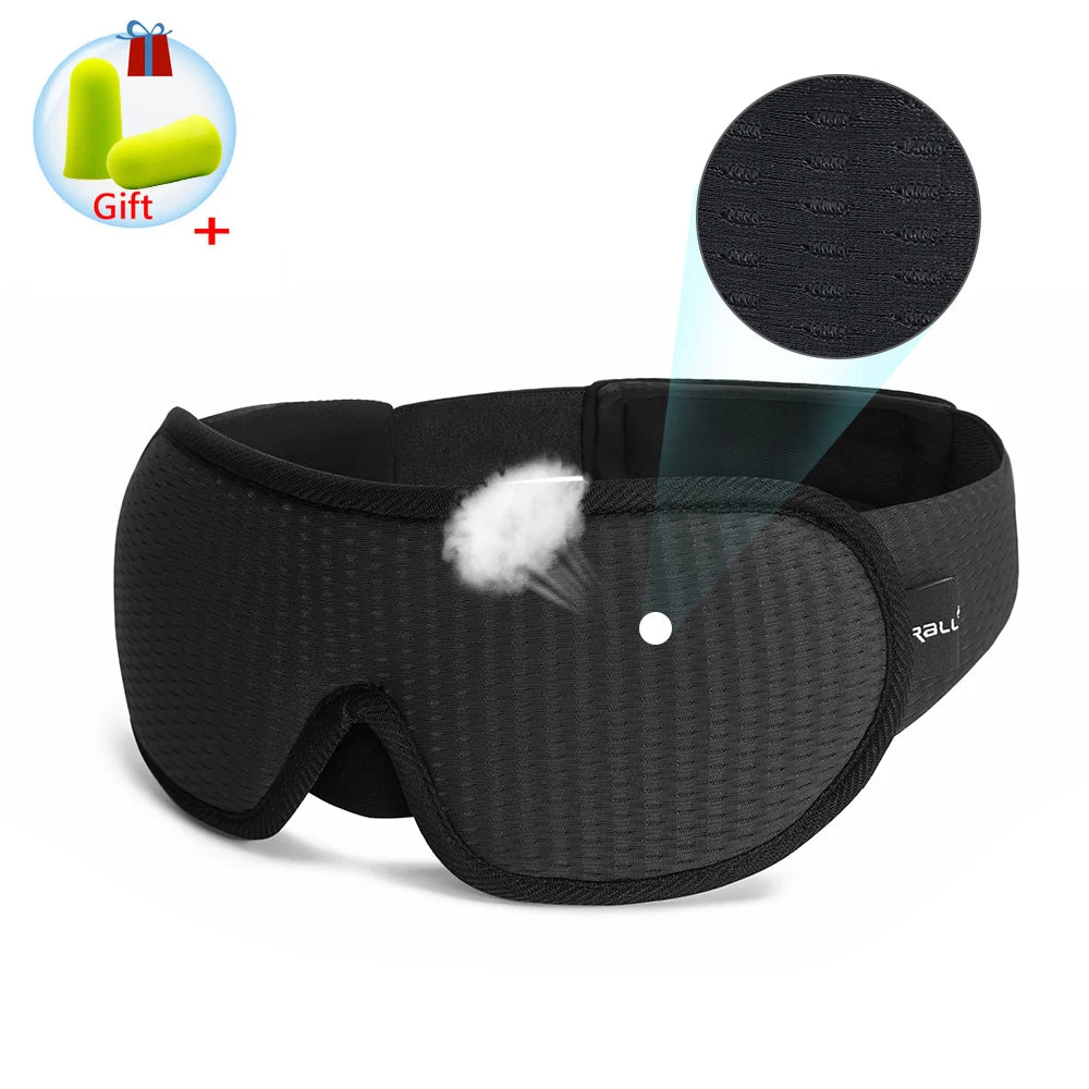 Breathable, light-blocking 3D sleep mask.