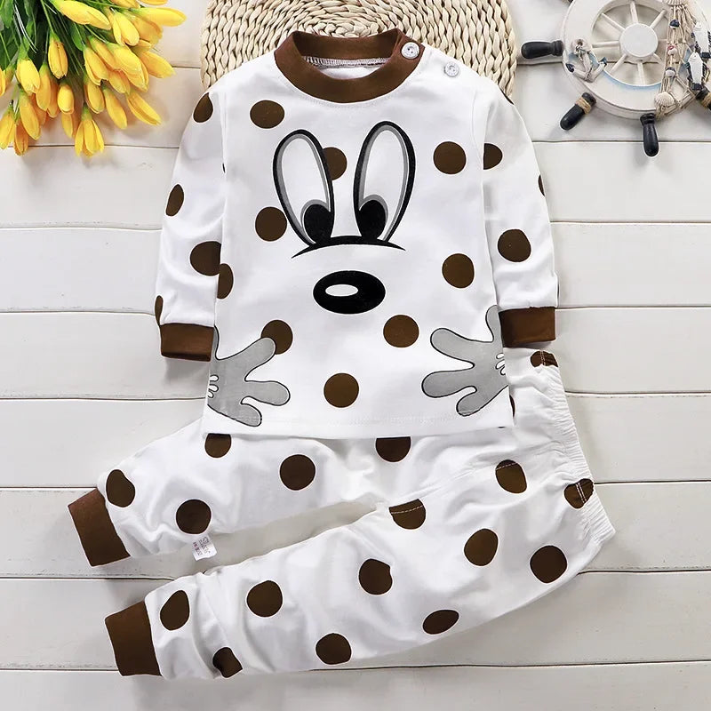 Ensemble  Pyjama Enfant – Coton Doux Motifs Cartoon | Garçon & Fille | Idéal Printemps / Automne