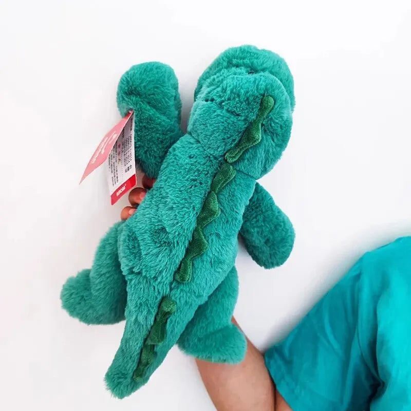 Peluche Dinosaure Verte 35 cm – Doudou Doux & Réconfortant