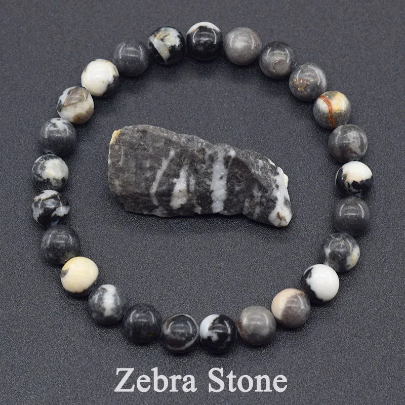 Bracelet en Apatite Bleue Naturelle – Énergie, Circulation & Vitalité