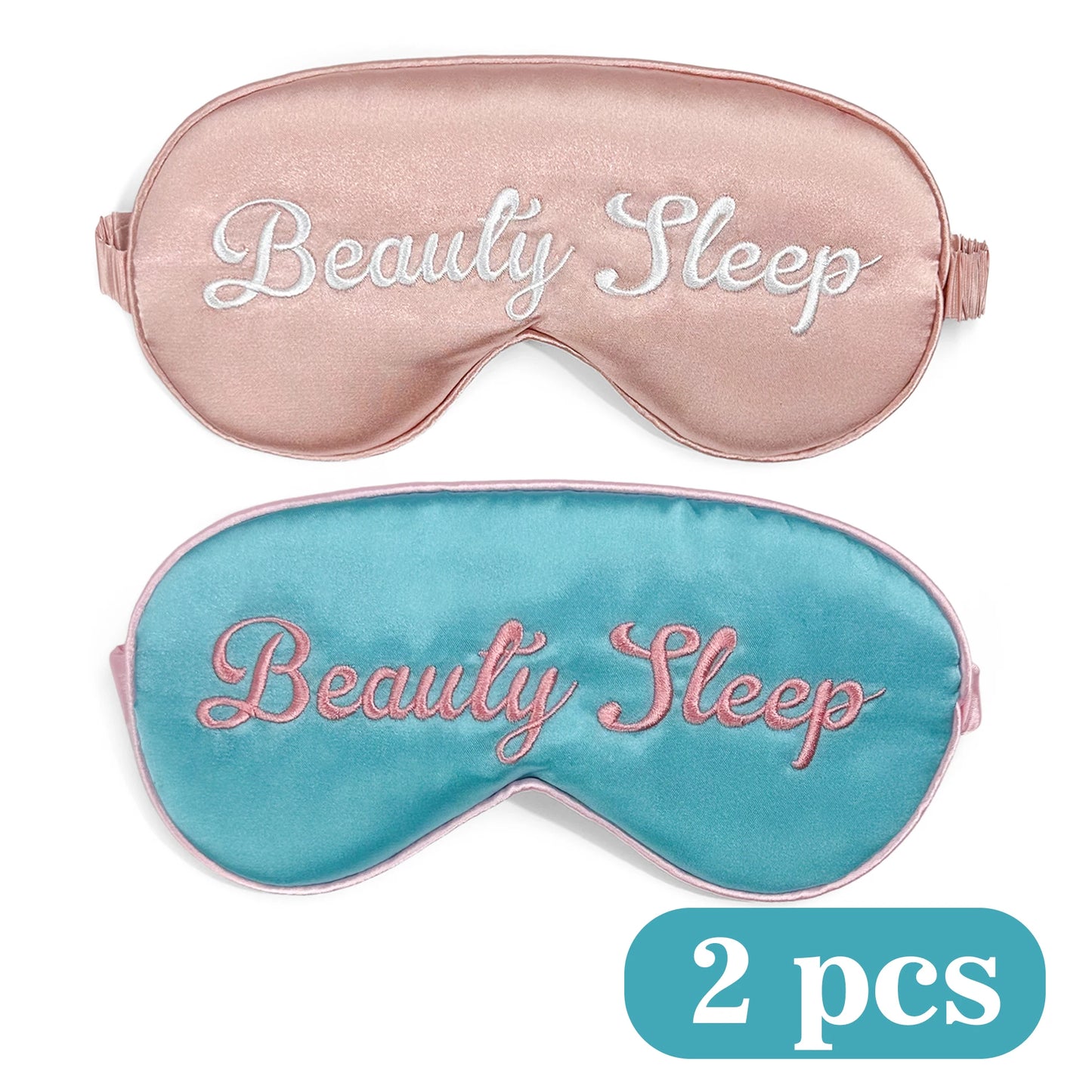 Masque de Sommeil Beauté – Double Face en Soie Ultra Douce avec Bande Élastique | Anti-Lumière & Confort Premium