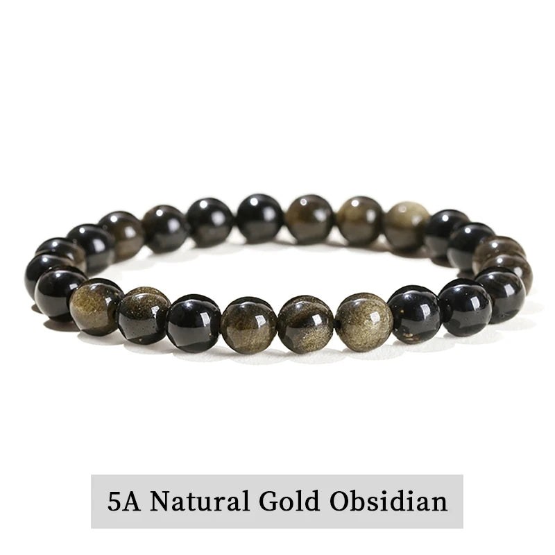 Bracelet en Pierres Naturelles – Améthyste, Œil de Tigre, Quartz, Agate | Bijou Énergétique Unisexe |