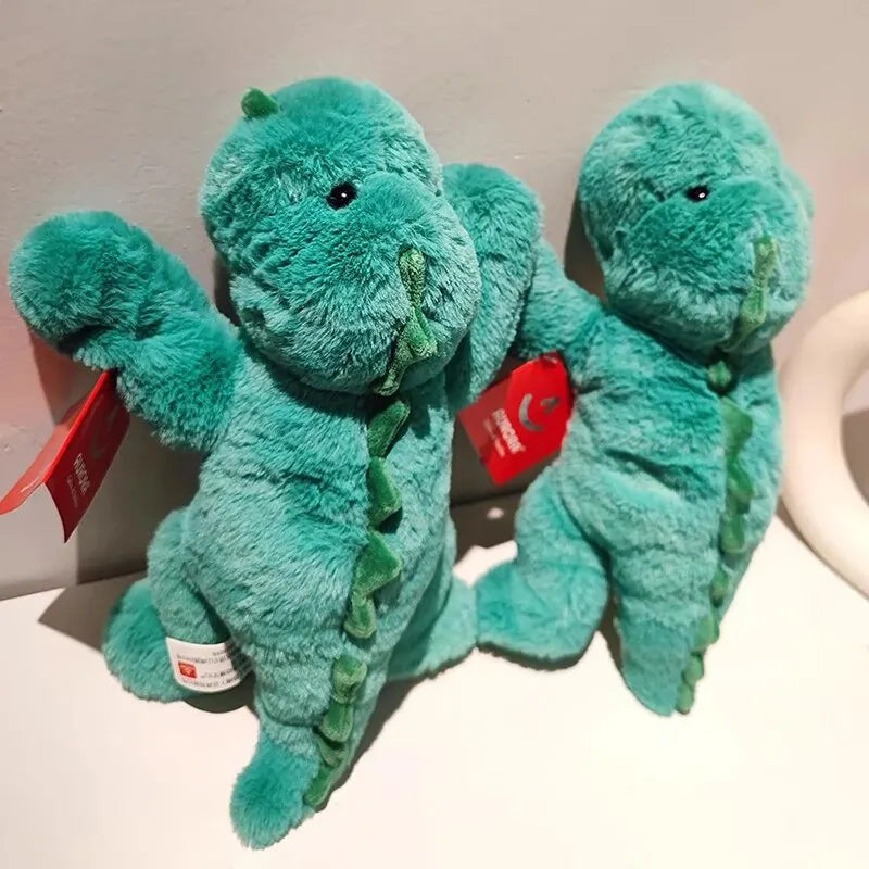 Peluche Dinosaure Verte 35 cm – Doudou Doux & Réconfortant