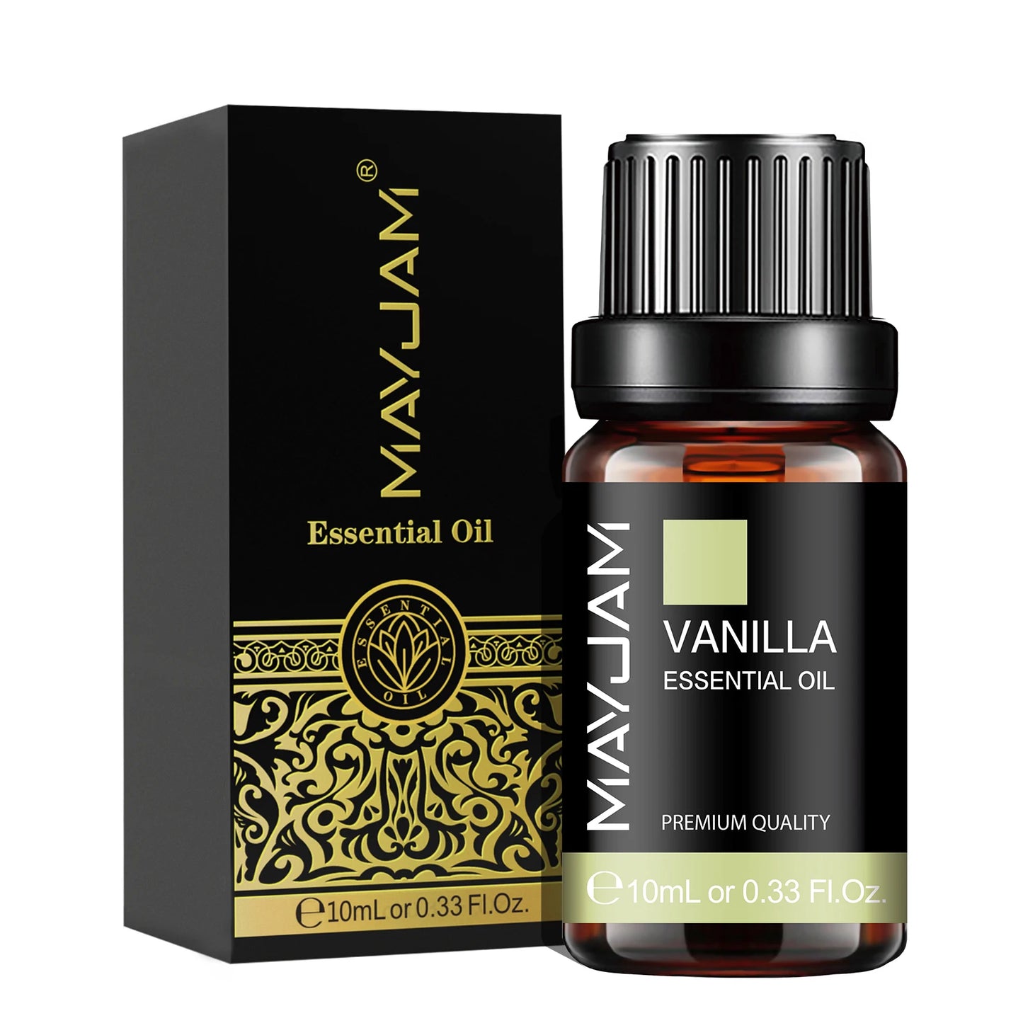 Huile Essentielle MAYJAM 10 ml – Lavande, Eucalyptus, Jasmin, Vanille, Santal | Bien-être & Diffuseur | DelvaBlue