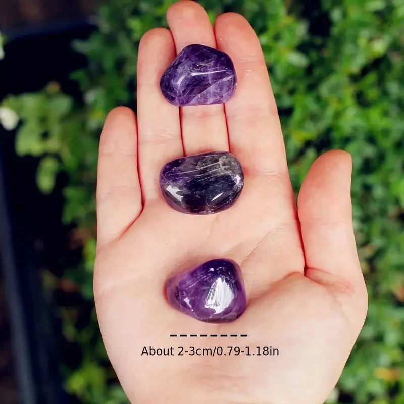 100 g de Pierres Roulées d’Améthyste Naturelle – Cristaux Reiki & Déco