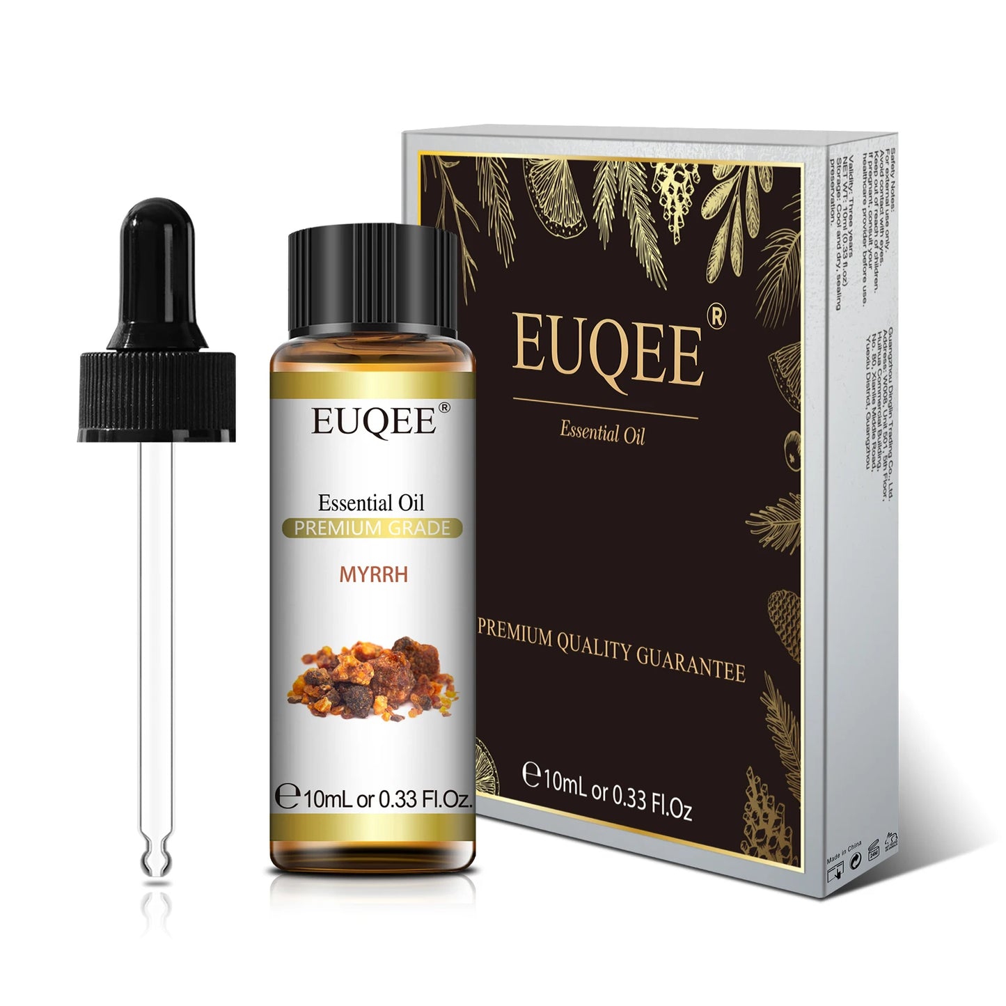 Huile Essentielle 100 % Naturelle EUQEE 10 ml – Lavande, Eucalyptus, Vanille, Agrumes & Plus