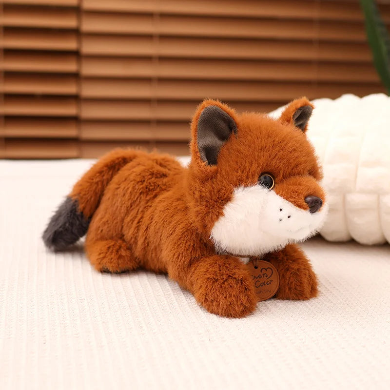 Peluche Renard Kawaii – Assis ou Allongé | Compagnon Doux & Déco Enfant