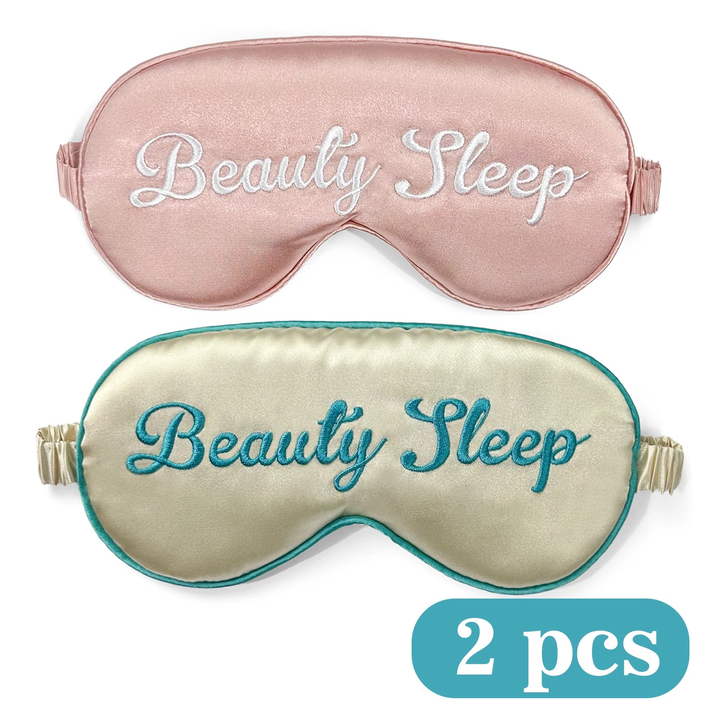 Masque de Sommeil Beauté – Double Face en Soie Ultra Douce avec Bande Élastique | Anti-Lumière & Confort Premium