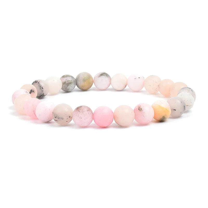 Bracelet Élastique en Pierres Naturelles – Énergie & Élégance