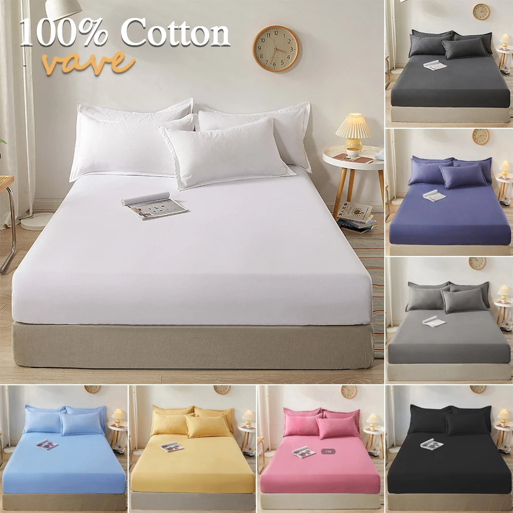 Drap-Housse 100 % Coton avec Élastiques – Confort & Maintien