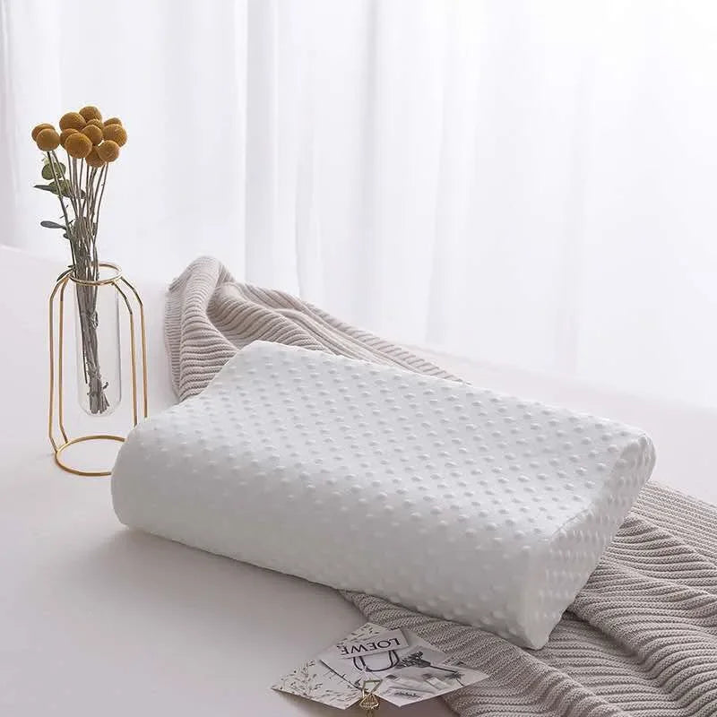 Orthopedic memory foam pillow, adjustable on the side.