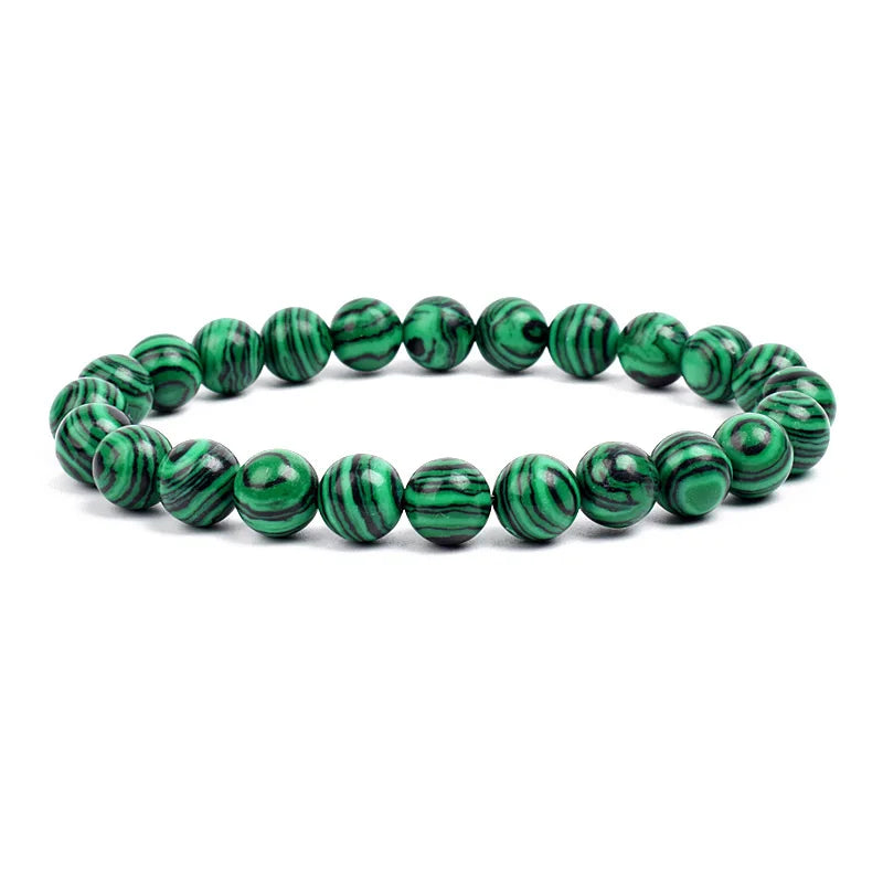 Bracelet Élastique en Pierres Naturelles – Énergie & Élégance