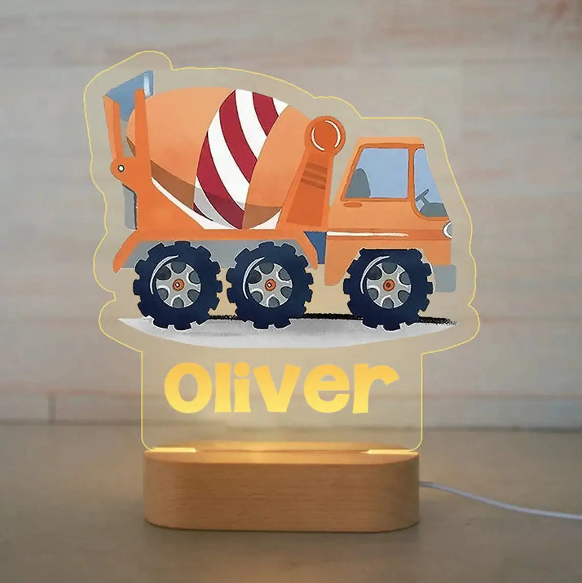 Veilleuse Enfant Personnalisée avec Prénom – Lampe Acrylique Animaux | Déco Chambre Bébé & Cadeau Naissance